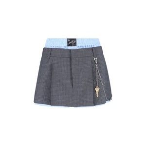 Alexander Wang Tailored Mini Skirt With Logo Patch - NWT